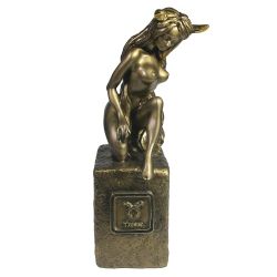 Ремеко / Decorative figure Zodiac Sign "Taurus" (gold) L11W10H24 cm