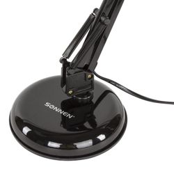 SONNEN / Table lamp TL-007, on a base + clamp, 40 W, E27, black, height 60 cm