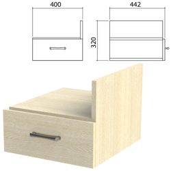 Curbstone hinged for writing desk "Kants" 400х442х320 mm, drawer, milk oak color