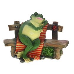 Ремеко / Decorative product "Frog on a bench", L37 W23 H31