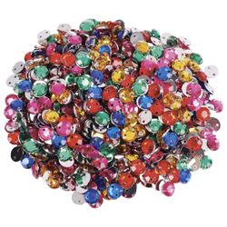 Rhinestones for creativity "Round", color assorted, 6 mm, 30 grams, TREASURE ISLAND