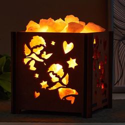 Сималенд / Salt lamp with dimmer "Basket B Angels"