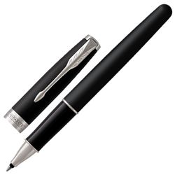 Rollerball PARKER "Sonnet Core Matt Black CT", cuerpo lacado negro mate, detalles en paladio, negro