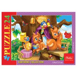 Puzzle MINI, 24 item A5, "Fun friends (4 designs)", 130х175 mm