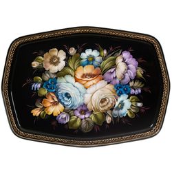 Жостово / Articulated Zhostovo tray 45x32 cm