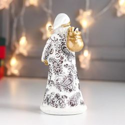 Сималенд / Souvenir "Santa Claus in a white fur coat and a gold caftan with patterns"