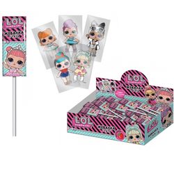 Конфитрейд / LOL Chewing candy on a stick with strawberry flavor 1kor * 12bl * 50pcs, 11.2 g.