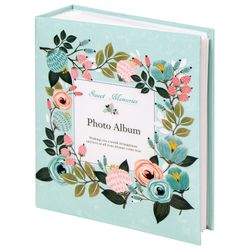 Photo album BRAUBERG "Flower Pattern" for 304 photos 10x15 m, hard cover, thermosealing