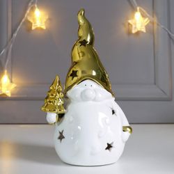 Сималенд / Souvenir-candlestick "Santa Claus in a cap, with a Christmas tree"