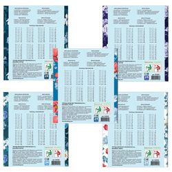 BRAUBERG / Notebook 24 sh., Cage, cardboard cover, AMONG COLORS / 20 pcs.