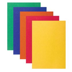 Colored paper, SMALL FORMAT, A5, VELVET self-ADHESIVE, 5 sheets of 5 colors, 110 g/m2, INLANDIA