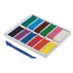 Klassisches Plastilin BRAUBERG, 12 Farben, 240 g, mit Stapel, Karton