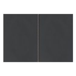Sketchbook, black paper 120 g/m2, 148 x210 mm, 32 sheets, comb, BRAUBERG ART "CLASSIC"