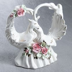 Керамика ручной работы / Figurine "Wedding doves" 19 cm