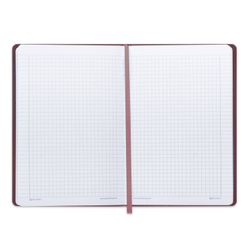 BRAUBERG / Not defteri "Orient", 128 yaprak A5, 148x218 mm, kabartmalı suni deri, kafes, turuncu