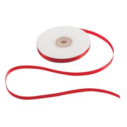 Satin binding ribbon for sewing documents, RED, width 6 mm, SET 4x25 m (100 m), +/- 5%