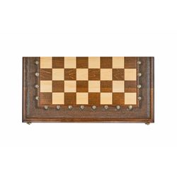 GamesDealer / Chess + backgammon carved "Gambit 1" 60, Simonyan