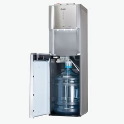 AEL LD-AEL-811a water cooler, floor, WATER/GREEN ELAND, bottle bottom, 3 taps, silver, 00274