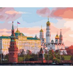 Опт-картина / Painting by numbers 40x50 Kremlin