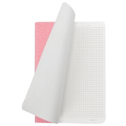 BRAUBERG / Notebook 48 y. checkered cover leatherette matting, stitching, A5 (147x210mm), PINK, HARMONY / 10 pcs.