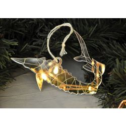 Ленивые Бобры / Lazy Beavers / Mirror Christmas tree toy "Sturgeon"