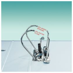Folder-Registrar LEITZ, the mechanism 180°, coating plastic, 80 mm, green