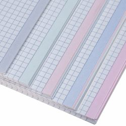 HATBER / Notebook A4 120 l. comb, cage, hard cover, cut 5 colors, "Blue Line" / 4 pcs.