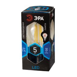 ЭРА / LED lamp 5 (45) W, base E14, ball, cold white light, 30,000 hours, F-LED Р45-5w-840-E14