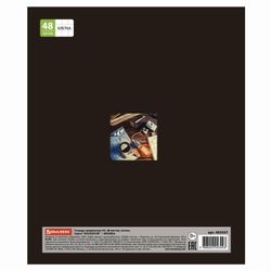 BRAUBERG / Notebook subject NAVIGATOR 48 sheets, selective varnish, PHYSICS, cage, tip / 10 pcs.