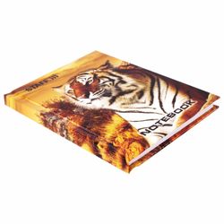 STAFF / Defter "Tiger" KÜÇÜK FORMATI 80 yaprak A6, 110х147 mm, ciltli, lamine kapak, kafes