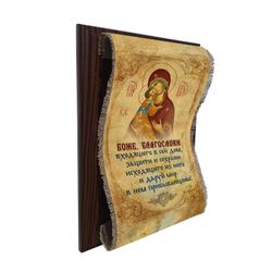 Универсальный свиток / Universal scroll / Interior souvenir Scrolls on a plaque "Mother of God" handmade