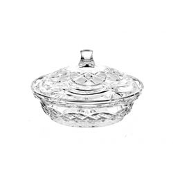Гусевской Хрустальный завод / Crystal vase for cheese "Charodeyka" with lid