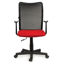 Armchair BRABIX "Spring MG-307", with armrests, combined red / black TW