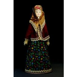 Потешный промысел / Porcelain souvenir doll "Traditional Cossack costume"