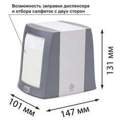 TORK / Napkin dispenser (System N2) Fastfold, tabletop, gray