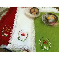 Napkin "Christ is Risen" willow 40x40 cm