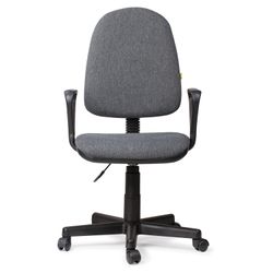 Armchair "Prestige", with armrests, gray