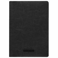 BRAUBERG / Notebook 60 l. checkered cover smooth leatherette, stitching, B5 (179x250mm), BLACK, VIVA / 2 pcs.