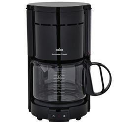 Coffee maker drip BRAUN KF47/1, 1000 watt, volume 1.3 liters, auto-disconnection, black