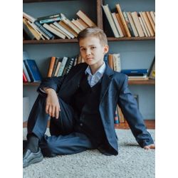 SUIT TROIKA FOR A BOY (JACKET + PANTS + VEST)