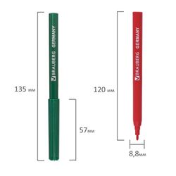 Rotuladores BRAUBERG "Blooming flowers", 12 colores, tapa ventilada, caja de cartón con papel de aluminio