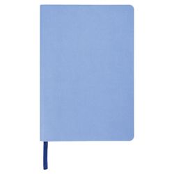 BRAUBERG  / Defter "Metropolis Mix" suni deri, 80 yaprak A5 (148x218 mm), mavi