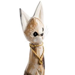 Decor and Gift / Wooden figurine "Cat" 50 cm