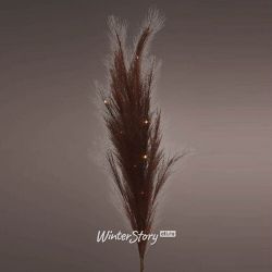 Kaemingk / Nhánh phát sáng trang trí Feather Manosque - Dark Choco 70 cm, đèn LED trắng ấm, hoạt động bằng pin