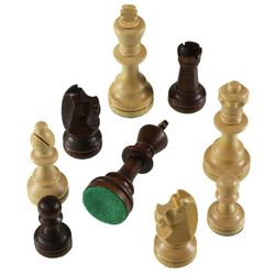 GamesDealer / Pièces d'échecs "Staunton 5" dans un emballage plastique, Madon