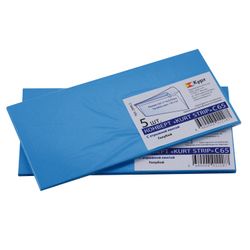 The envelope C65 (114х229 mm) tear-off strip, BLUE, 120 g/m2 SET of 5 PCs, Euro slot