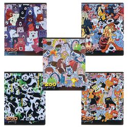 Альт / Notebook A5 48 l. bracket, cage, hybrid varnish, "ZOO-PARTY" / 10 pcs.