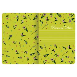 BRAUBERG / Notebook 60 l. point to point cover SoftTouch, foil, beige paper 70 g / m2, stitching, B5 (179x250 mm), FLORET / 4 pcs.