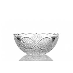 Гусевской Хрустальный завод / Crystal vase for fruit "Star Carousel" colorless
