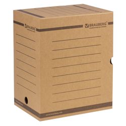 Archival box with flap A4 (260х325 mm) 200 mm to 1800 sheets, dense, microcorrugated, BRAUBERG